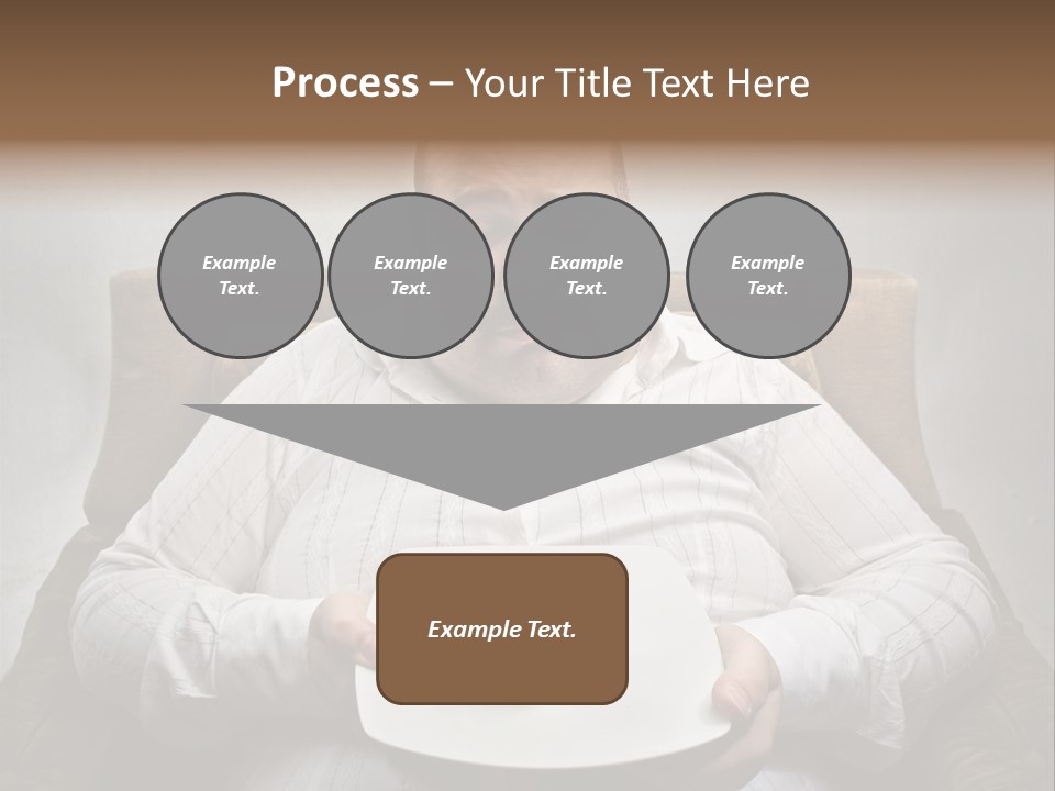 Food Plate Armchair PowerPoint Template