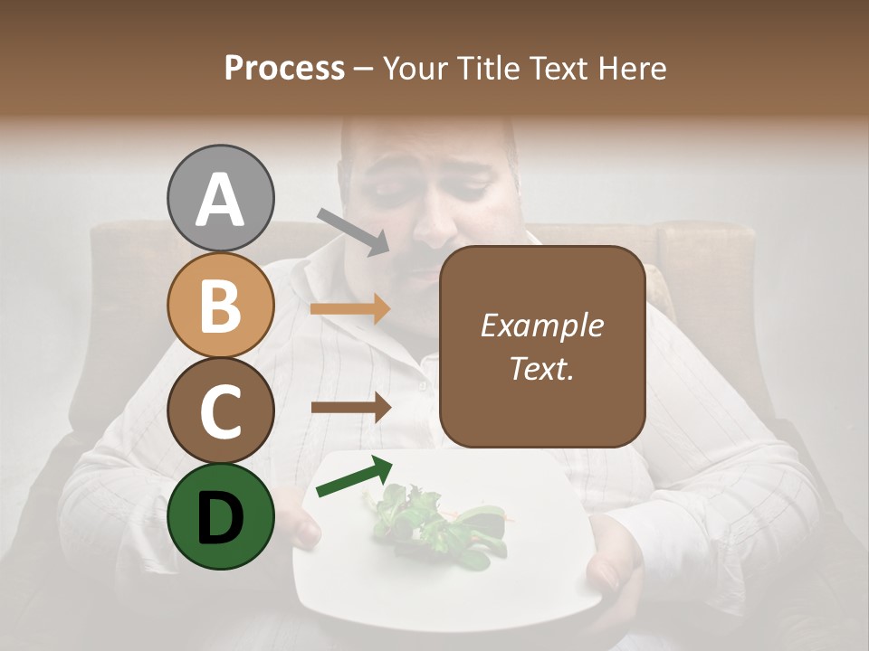 Food Plate Armchair PowerPoint Template