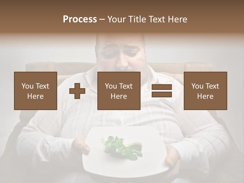 Food Plate Armchair PowerPoint Template