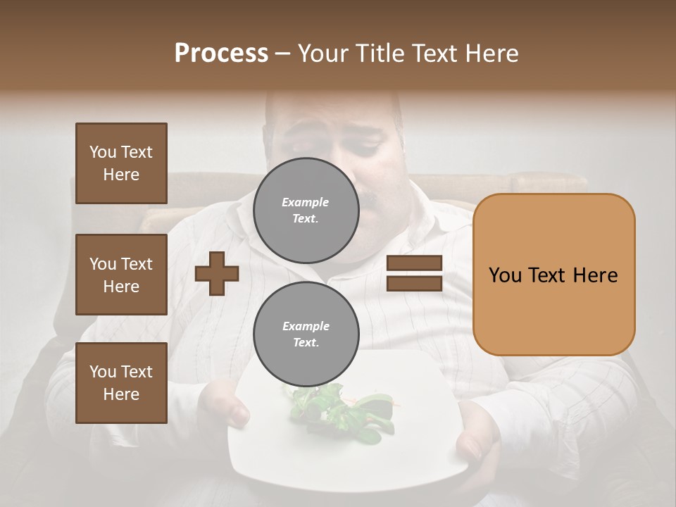 Food Plate Armchair PowerPoint Template