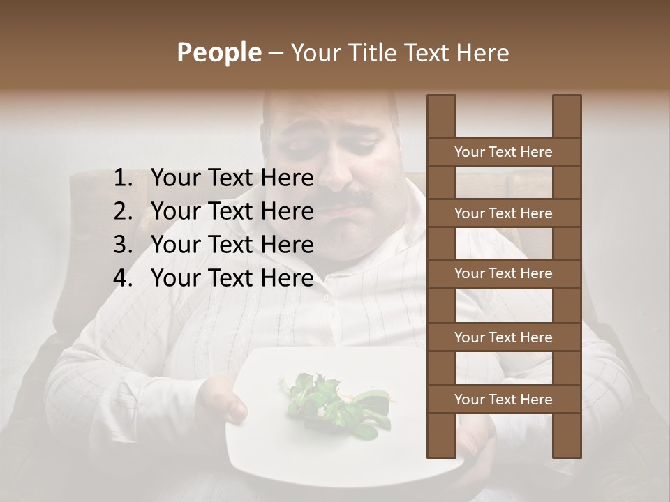 Food Plate Armchair PowerPoint Template
