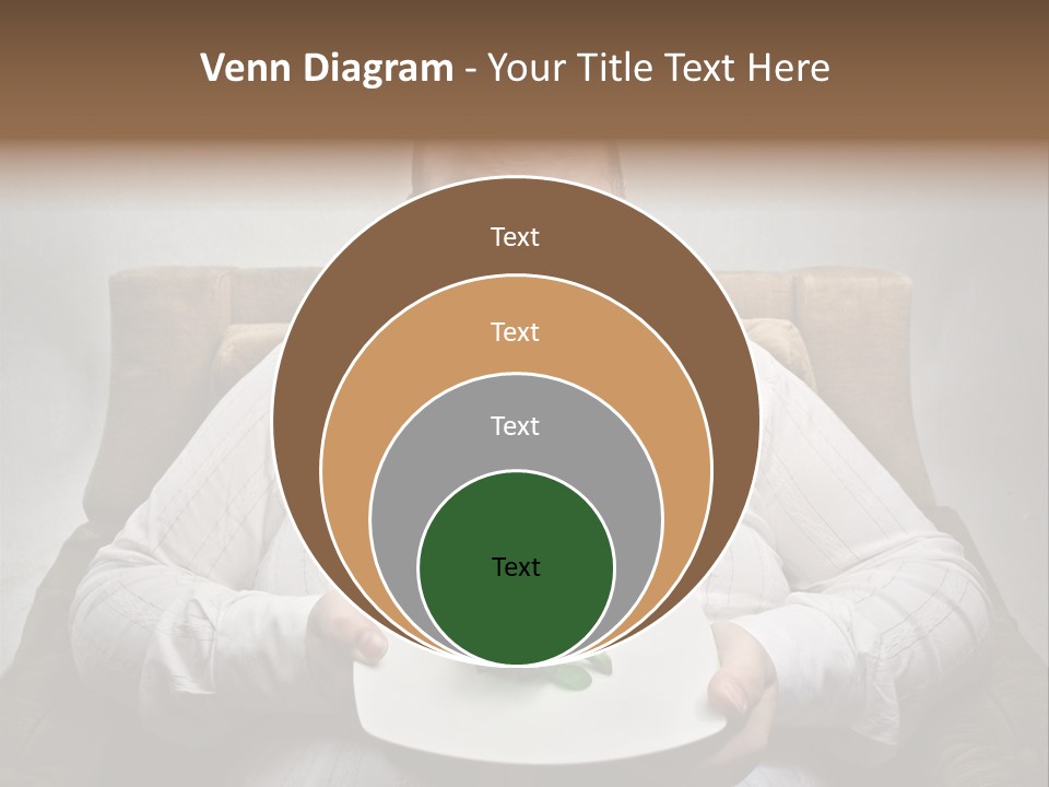 Food Plate Armchair PowerPoint Template