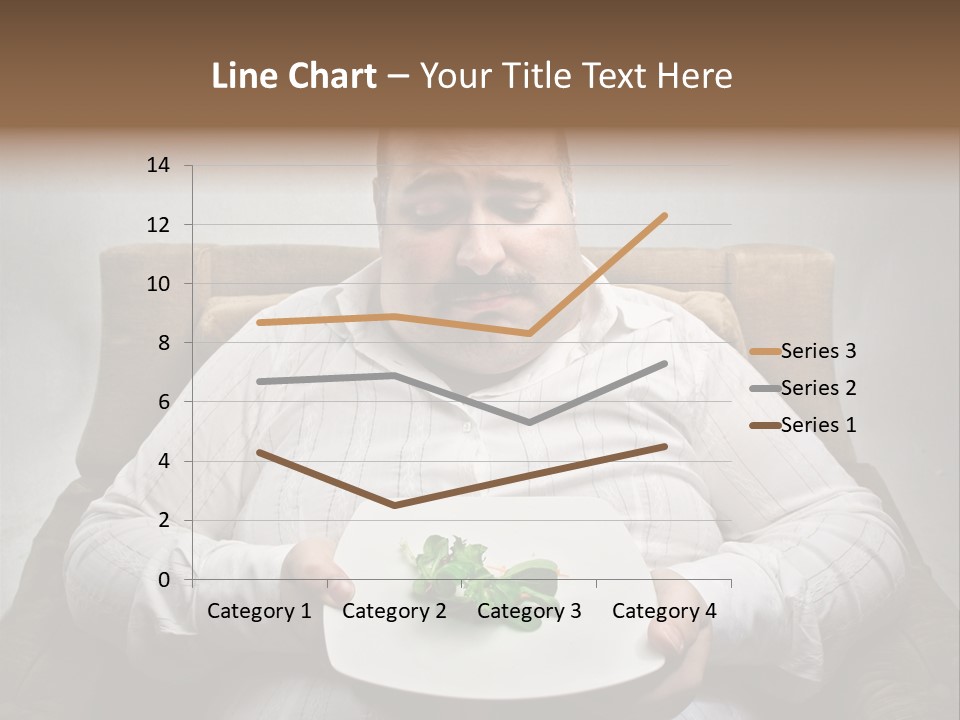 Food Plate Armchair PowerPoint Template