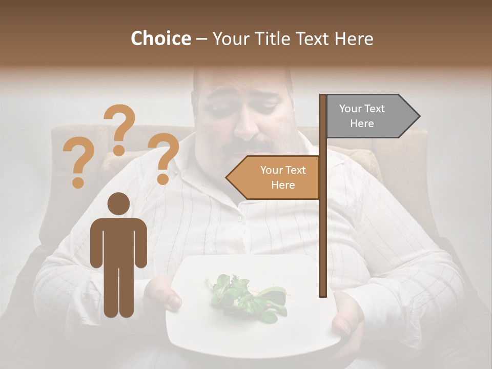 Food Plate Armchair PowerPoint Template