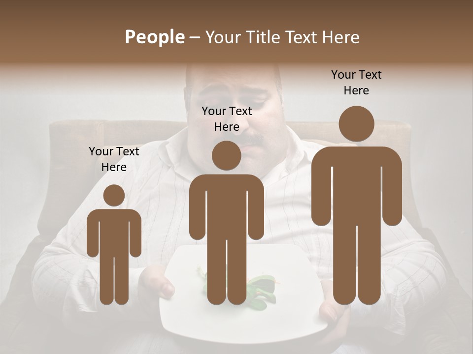 Food Plate Armchair PowerPoint Template