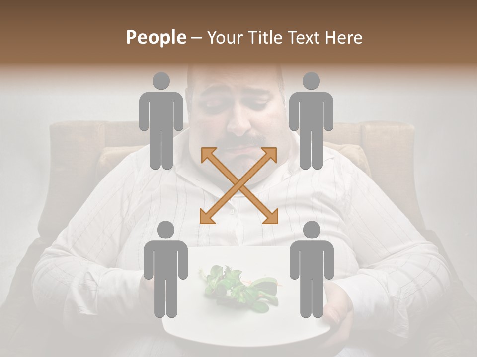 Food Plate Armchair PowerPoint Template