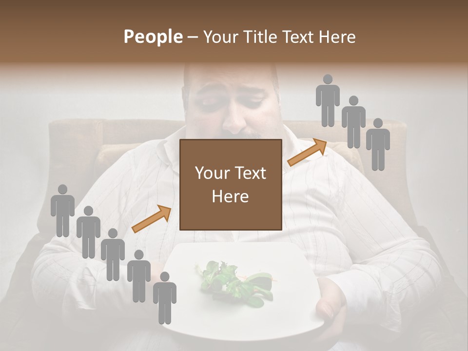 Food Plate Armchair PowerPoint Template