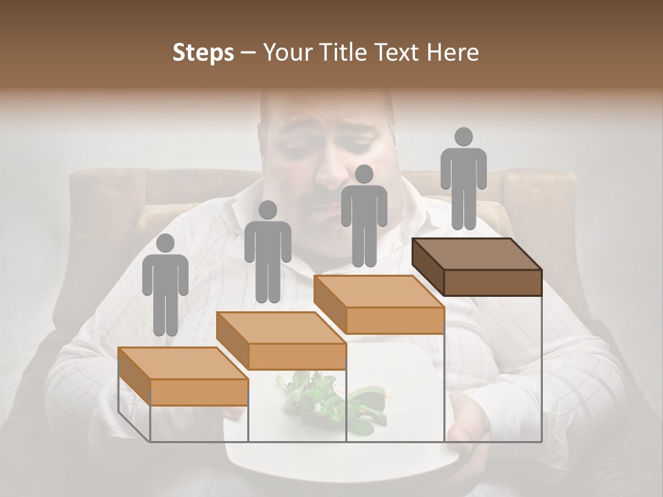 Food Plate Armchair PowerPoint Template