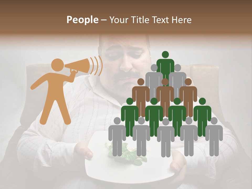 Food Plate Armchair PowerPoint Template