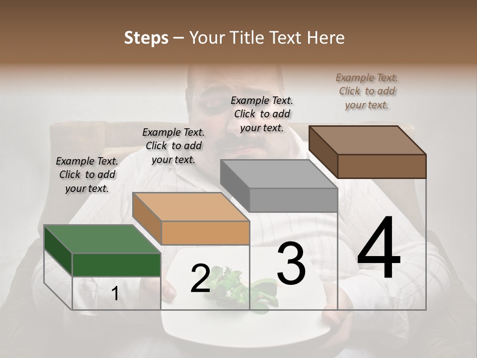 Food Plate Armchair PowerPoint Template