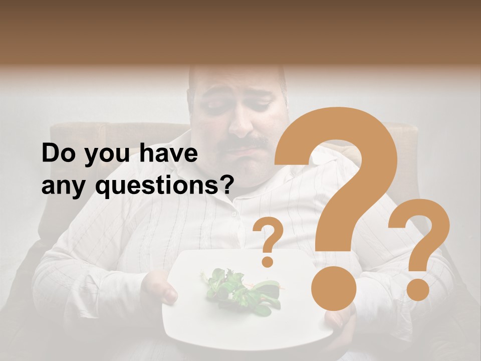 Food Plate Armchair PowerPoint Template