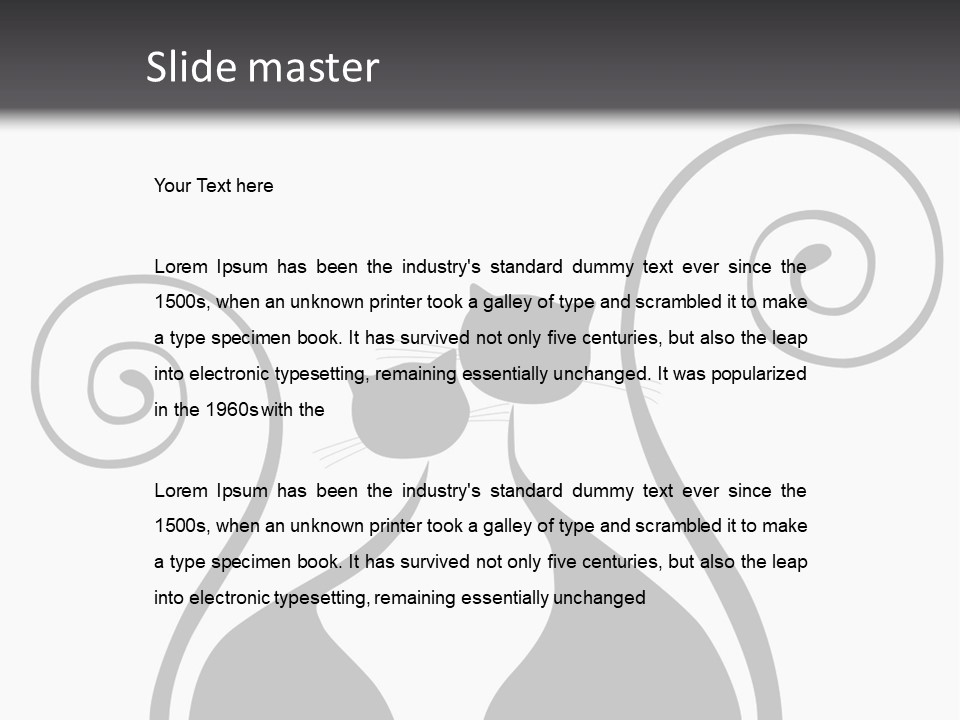 Isolated Walking Cable PowerPoint Template