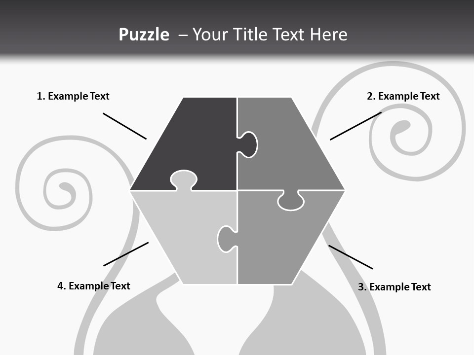 Isolated Walking Cable PowerPoint Template