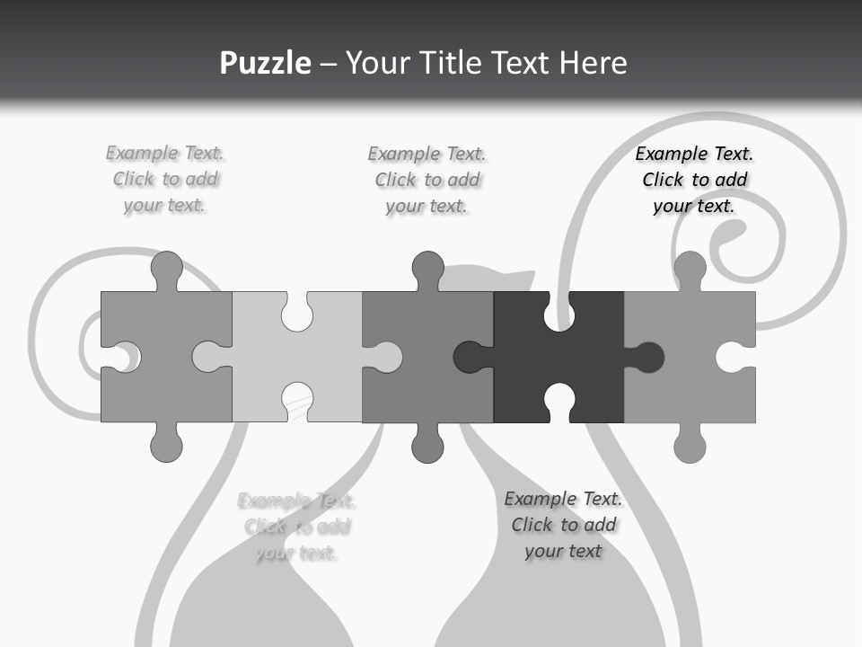 Isolated Walking Cable PowerPoint Template