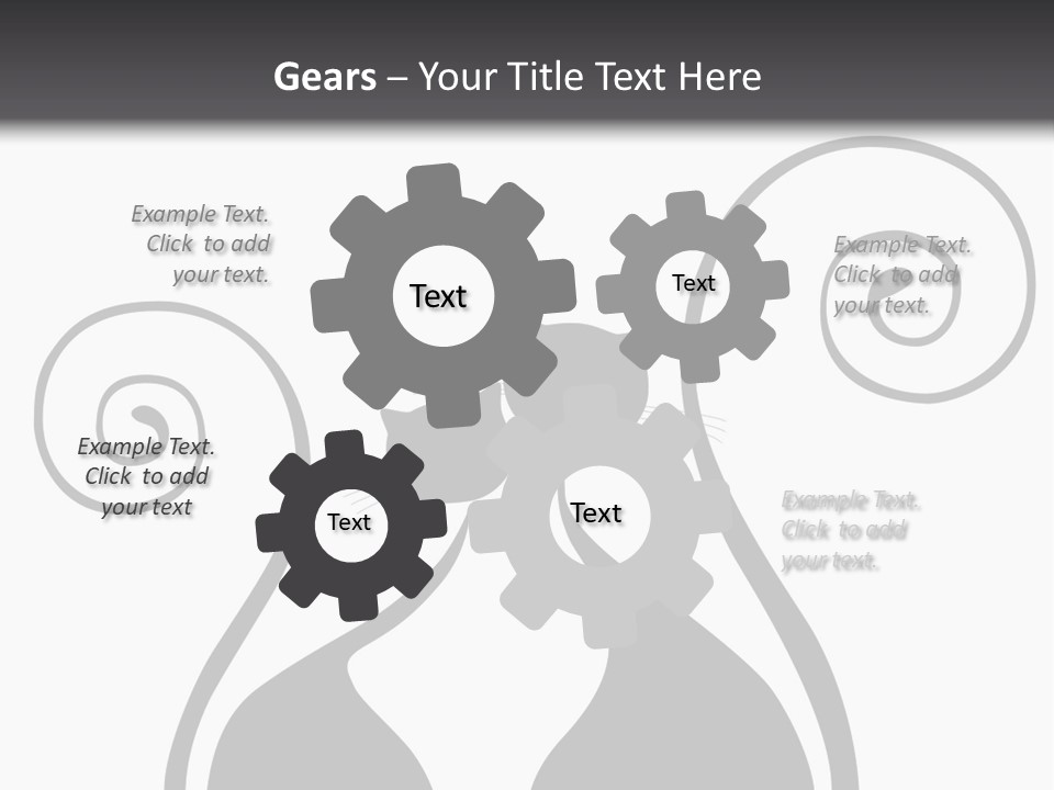 Isolated Walking Cable PowerPoint Template