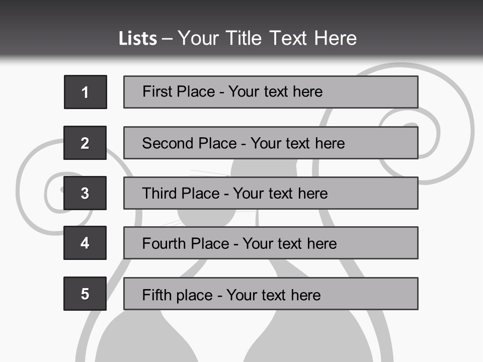 Isolated Walking Cable PowerPoint Template