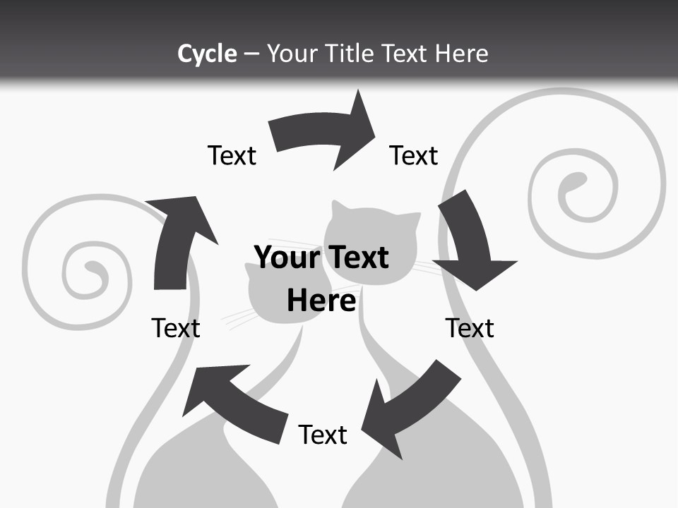 Isolated Walking Cable PowerPoint Template