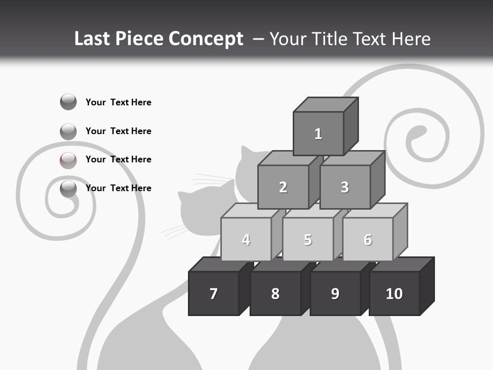 Isolated Walking Cable PowerPoint Template