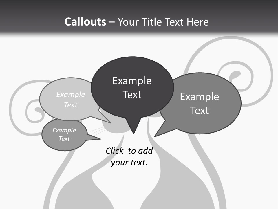 Isolated Walking Cable PowerPoint Template