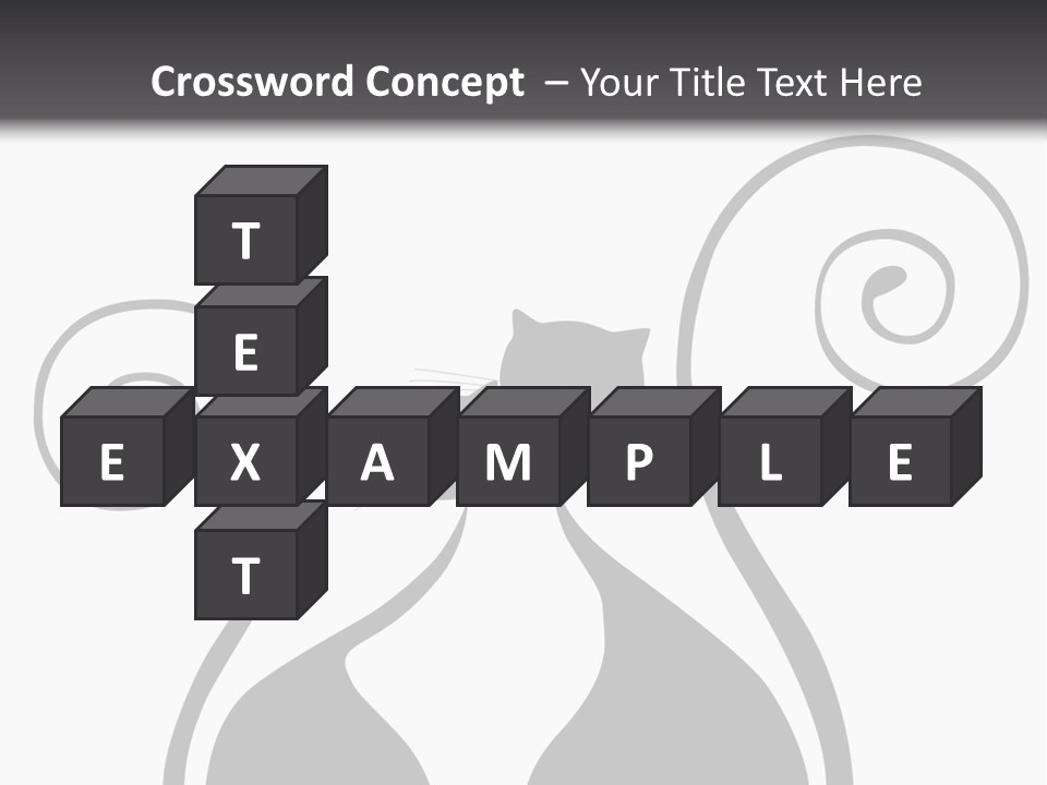Isolated Walking Cable PowerPoint Template