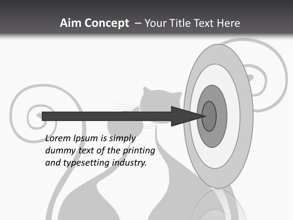 Isolated Walking Cable PowerPoint Template