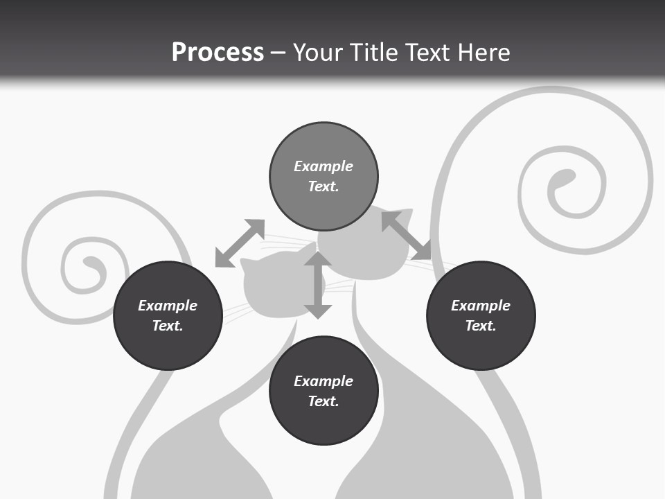 Isolated Walking Cable PowerPoint Template