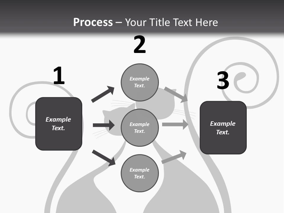 Isolated Walking Cable PowerPoint Template