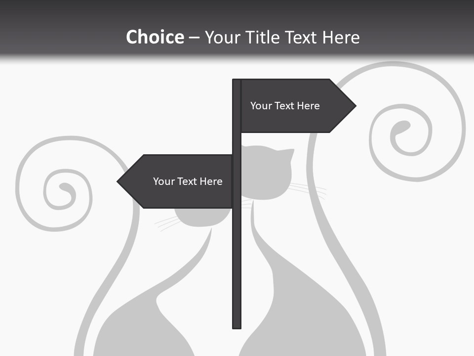 Isolated Walking Cable PowerPoint Template