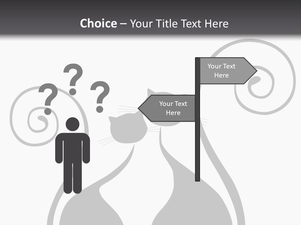 Isolated Walking Cable PowerPoint Template