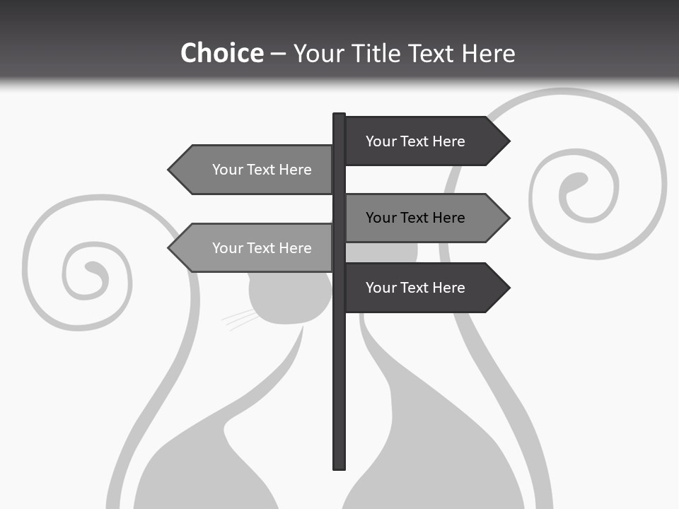 Isolated Walking Cable PowerPoint Template