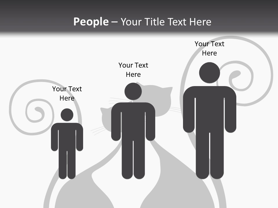 Isolated Walking Cable PowerPoint Template