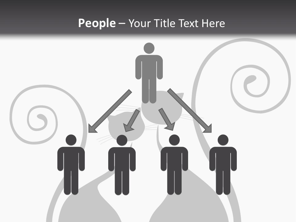 Isolated Walking Cable PowerPoint Template