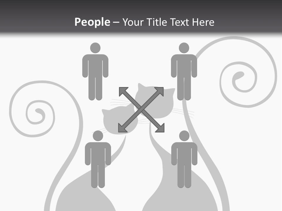 Isolated Walking Cable PowerPoint Template