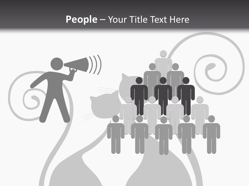 Isolated Walking Cable PowerPoint Template