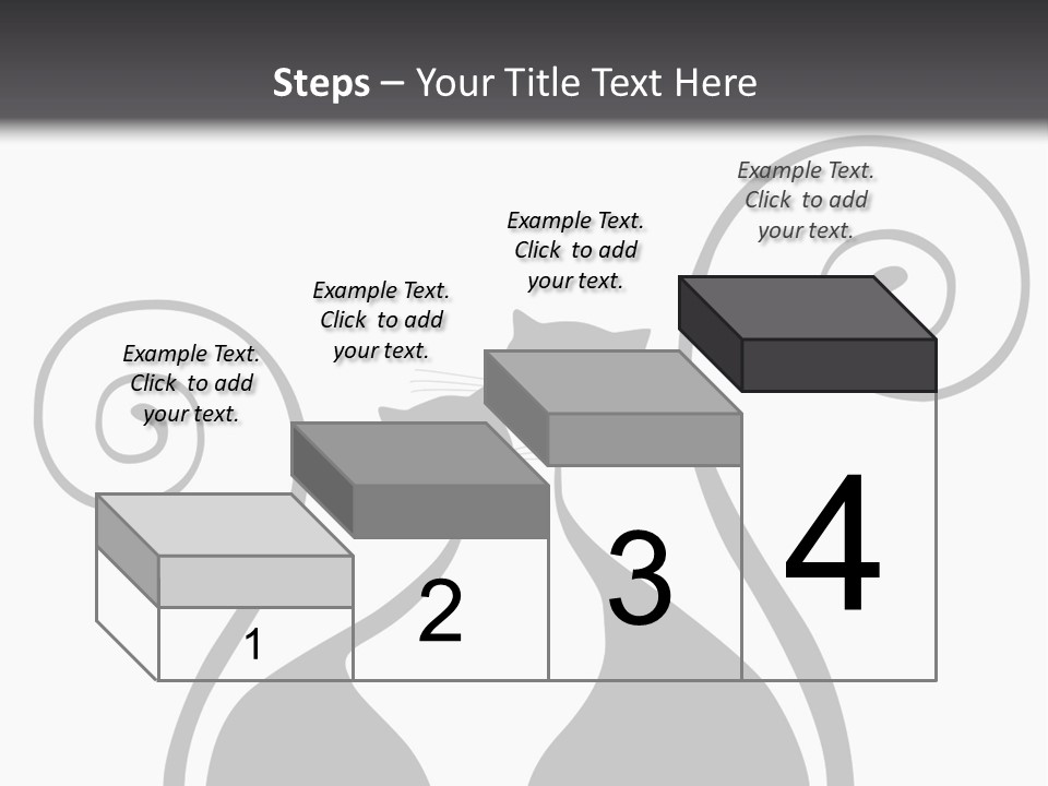 Isolated Walking Cable PowerPoint Template