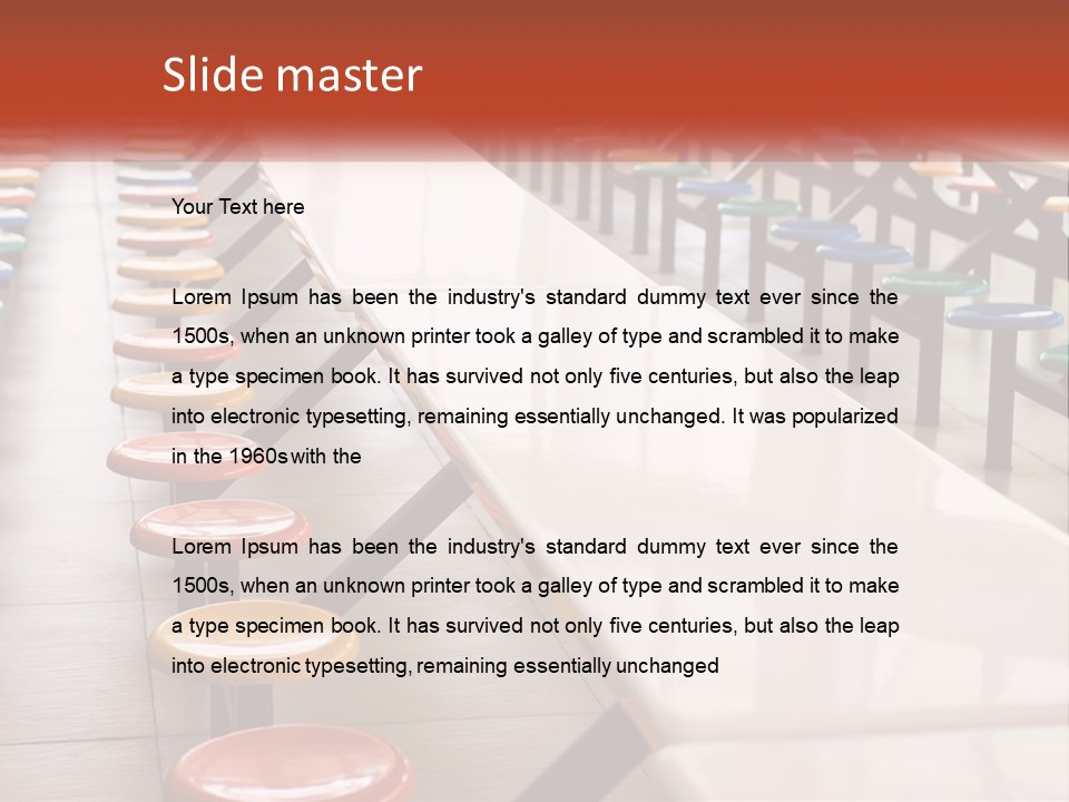 Lunchtime Cafeteria White PowerPoint Template