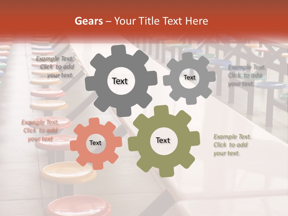 Lunchtime Cafeteria White PowerPoint Template