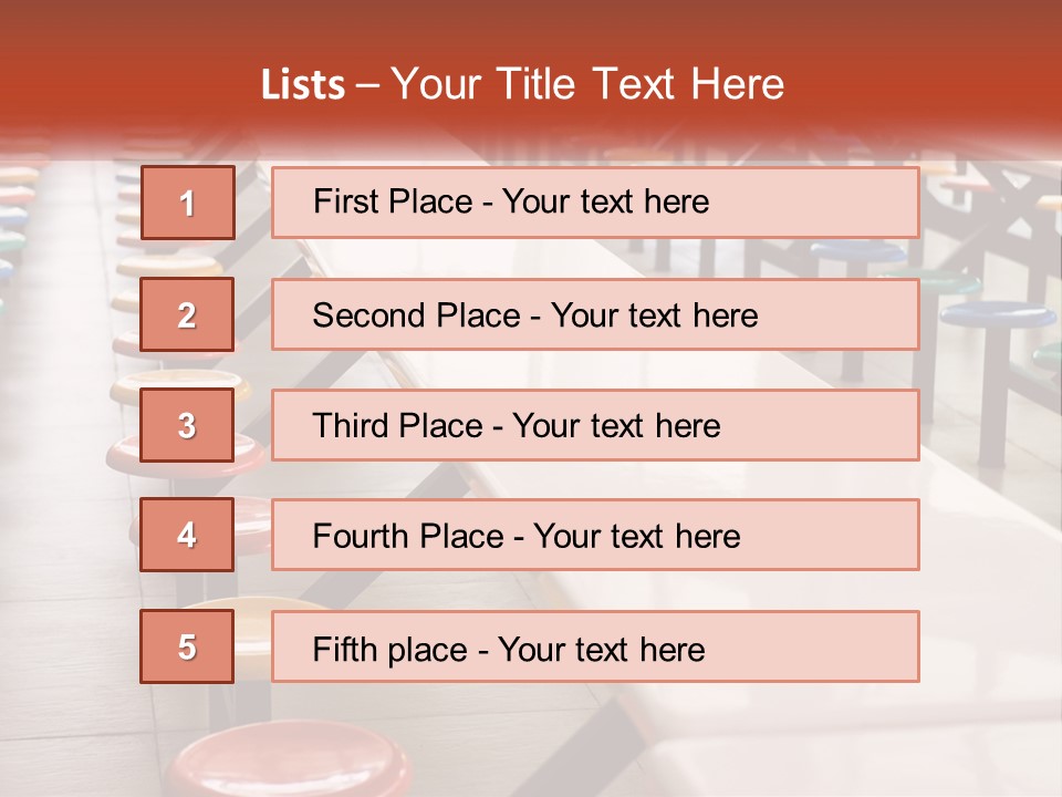 Lunchtime Cafeteria White PowerPoint Template