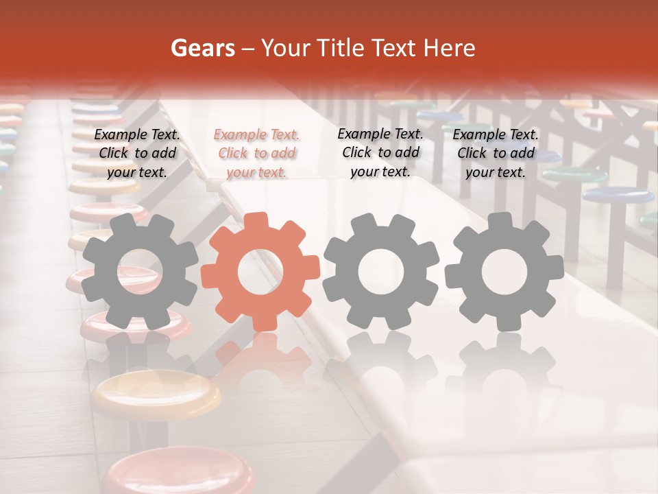 Lunchtime Cafeteria White PowerPoint Template