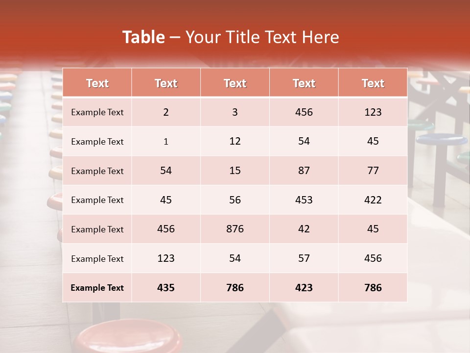 Lunchtime Cafeteria White PowerPoint Template