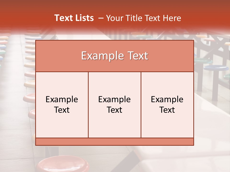 Lunchtime Cafeteria White PowerPoint Template