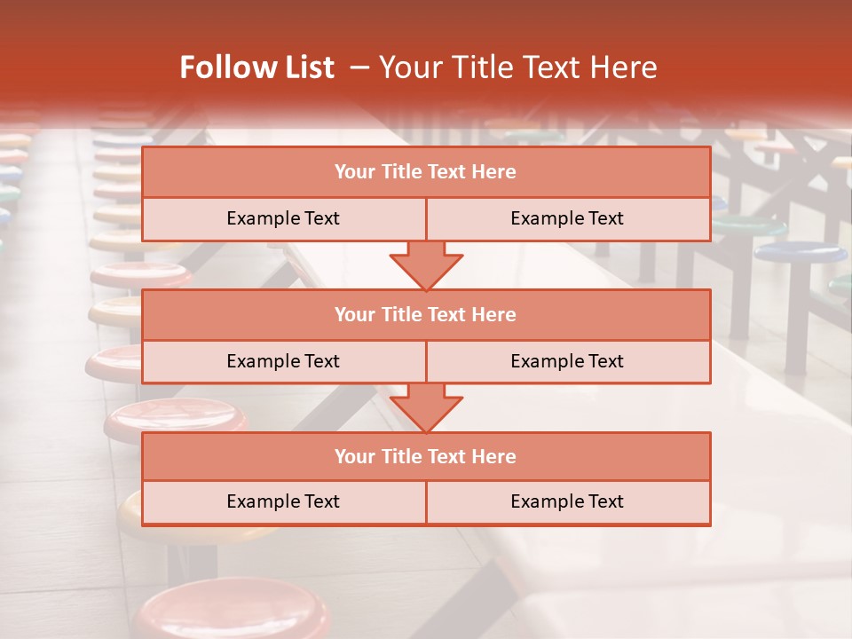 Lunchtime Cafeteria White PowerPoint Template