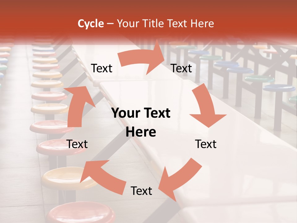 Lunchtime Cafeteria White PowerPoint Template