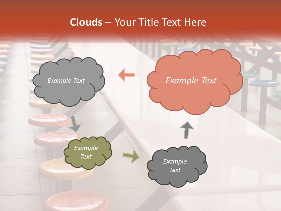 Lunchtime Cafeteria White PowerPoint Template