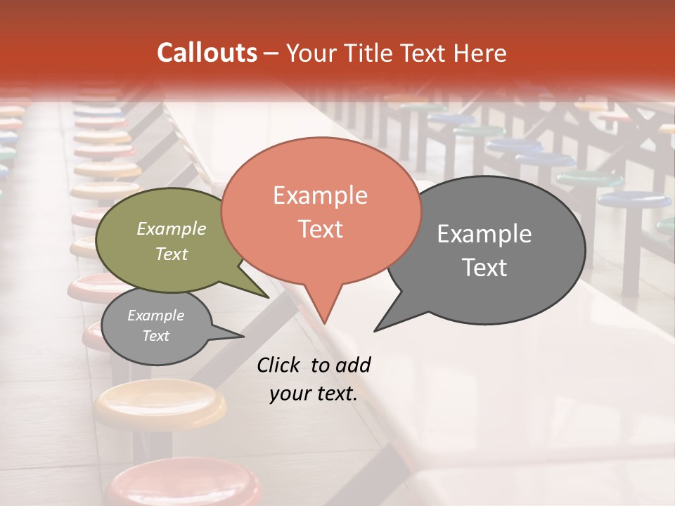 Lunchtime Cafeteria White PowerPoint Template