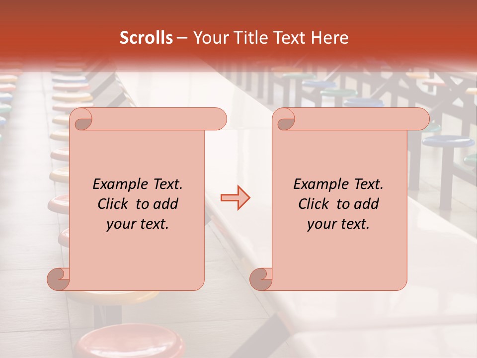 Lunchtime Cafeteria White PowerPoint Template
