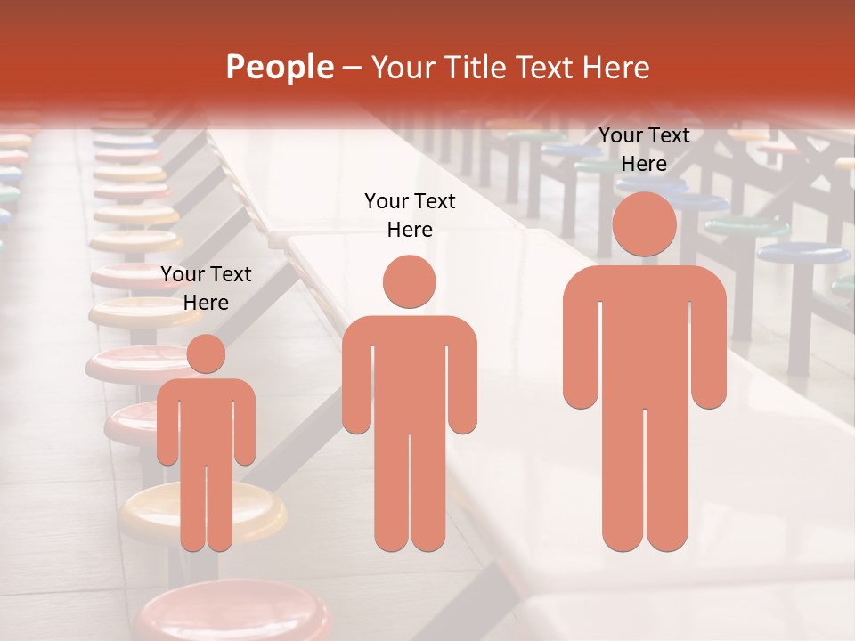 Lunchtime Cafeteria White PowerPoint Template
