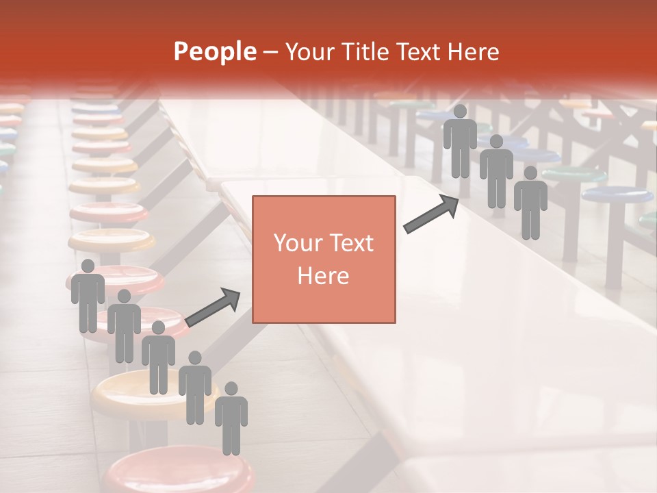 Lunchtime Cafeteria White PowerPoint Template