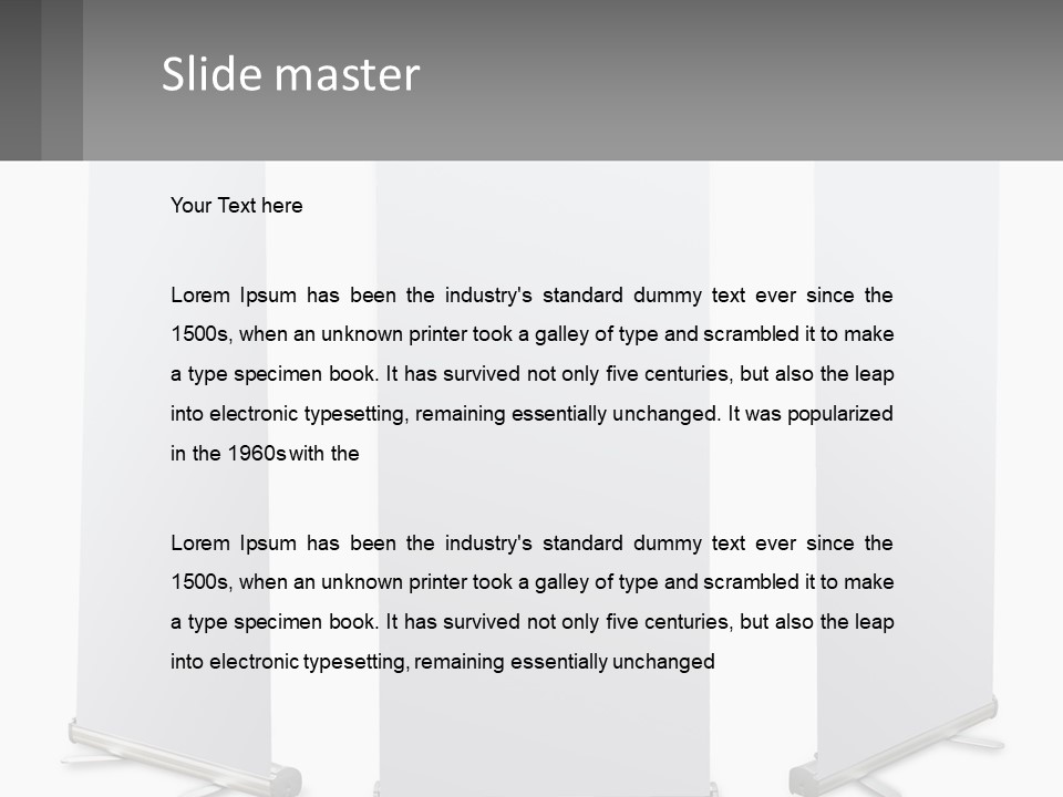 Rollup Surface Roll PowerPoint Template