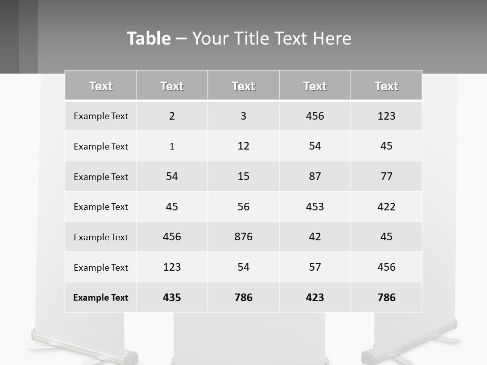 Rollup Surface Roll PowerPoint Template